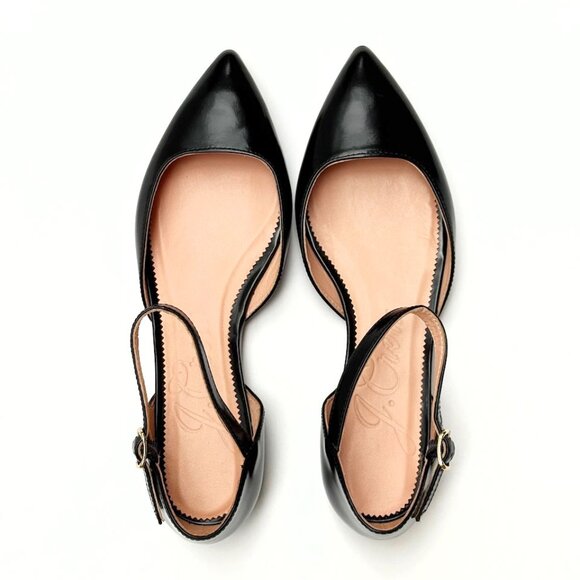 J Crew Pointed-toe flats in spazzolato leather Size 5.5 - Picture 2 of 6
